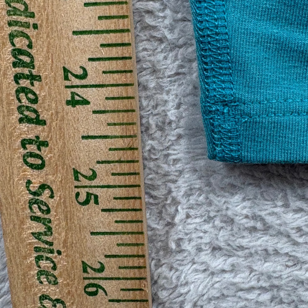 Toad&Co Terrane 7/8 Tight Curacao Teal Organic Cotton Ankle Leggings Small - Picture 5 of 8